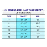 Jr. Guards Girls Red Boardshort (CHECK SIZE CHART)