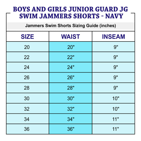 Boys and Mens Junior Guard Boardshort Swim Trunks