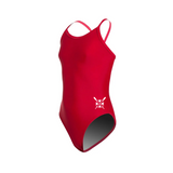 COUNTY Santa Barbara JG 1-Piece THIN Swimsuit-RED