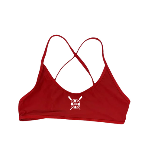 COUNTY Santa Barbara JG Bikini Top-Red