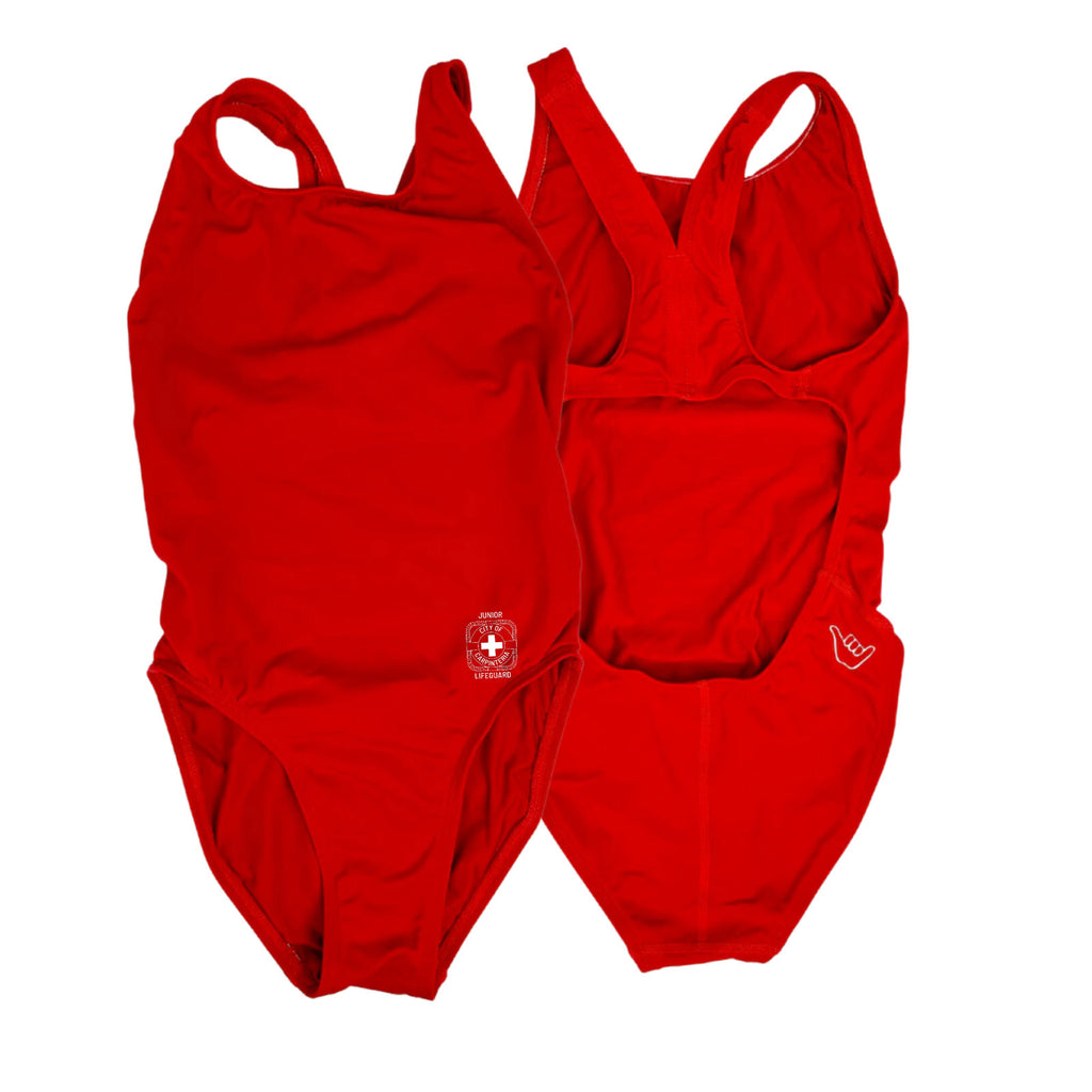 Carpinteria JG 1-Piece WIDE Strap Swimsuit Red (READ SIZING)