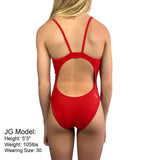 JG 1-Piece THIN strap Swimsuit Navy,Red,R.Blue (READ SIZING)