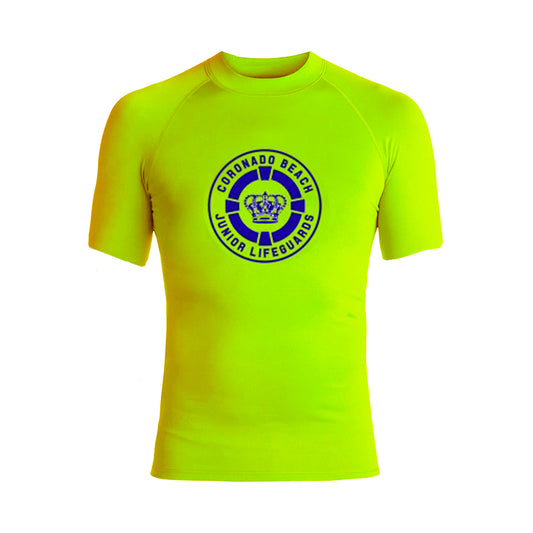 Coronado SHORT SLEEVE Uniform Rashguard - Lime green (runs small)