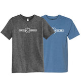 JR Triblend Crewneck T-Shirt - Dark Heather Gray Square Logo