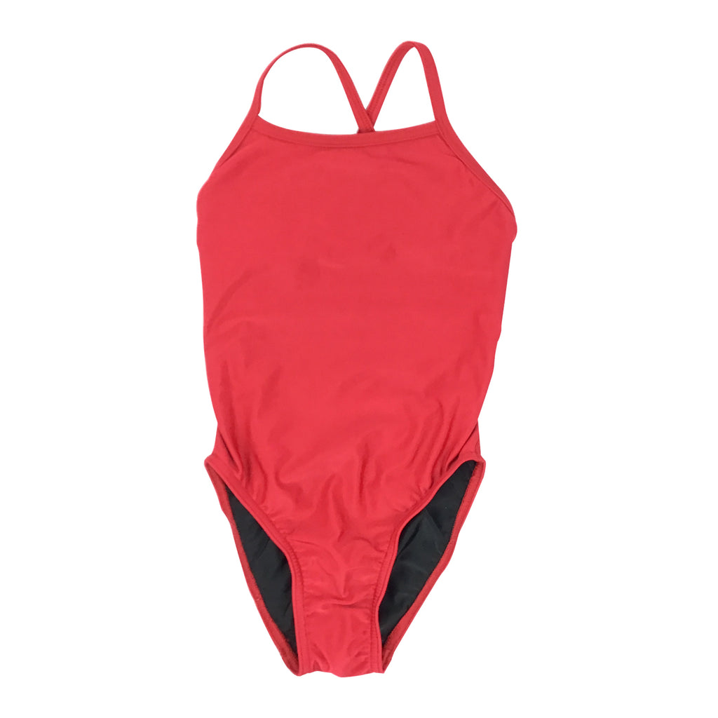 Girls TS Crossback One Piece Bathing Suit - Red – Jr Guards