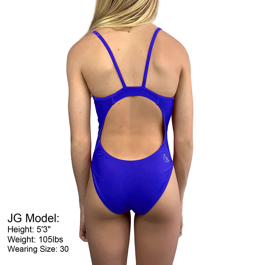 Junior Guard 1-Piece THIN Strap Swimsuit R.Blue(READ SIZING)