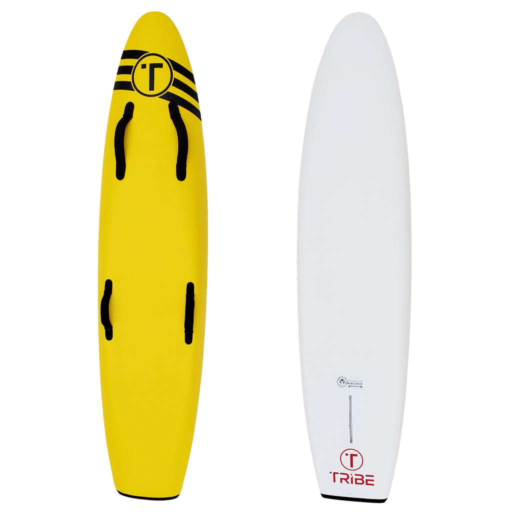 Tribe 6'6" Soft Top Lifeguard Race Board - Yellow 